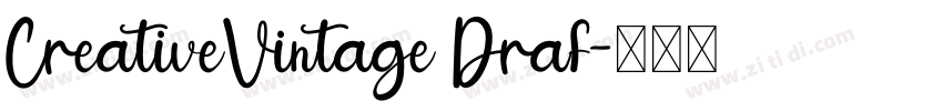 CreativeVintage Draf字体转换
